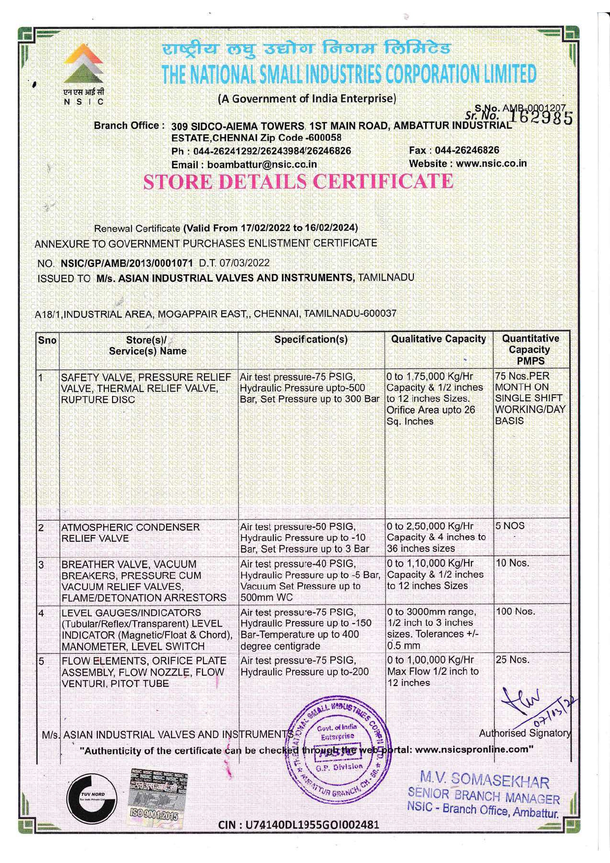 ASVIN Asian Industrial Valves & Instruments